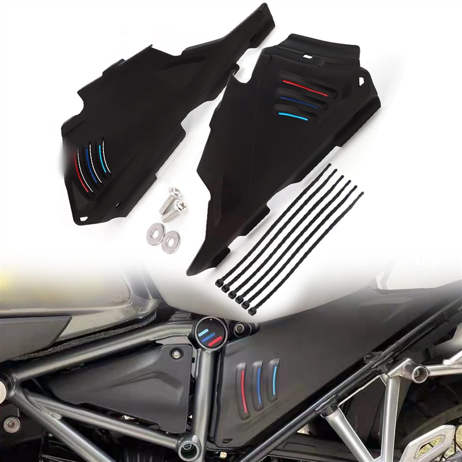 Protector de marco superior R1200GS contra salpicaduras y barro en carenado lateral XTKJ899