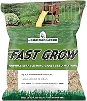 Jonathan Green Fast Grow Grass Seed 3 lb - Quick Germinating Cool Season Mix for Fast Turf in Sun & Shade