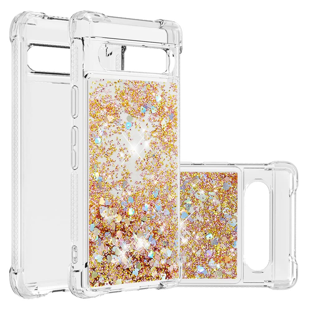 Coque Google Pixel 7A sable mouvant scintillant pour soirée et quotidien - 7