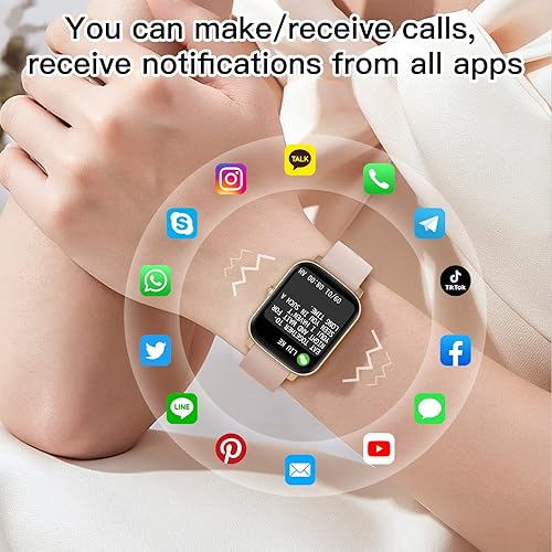 Miniatura 2 de Reloj inteligente para mujer hacerresponder llamadas reloj inteligente Wwzzey con pantalla táctil Bluetooth de 17 pulgadas relojes para teléfonos