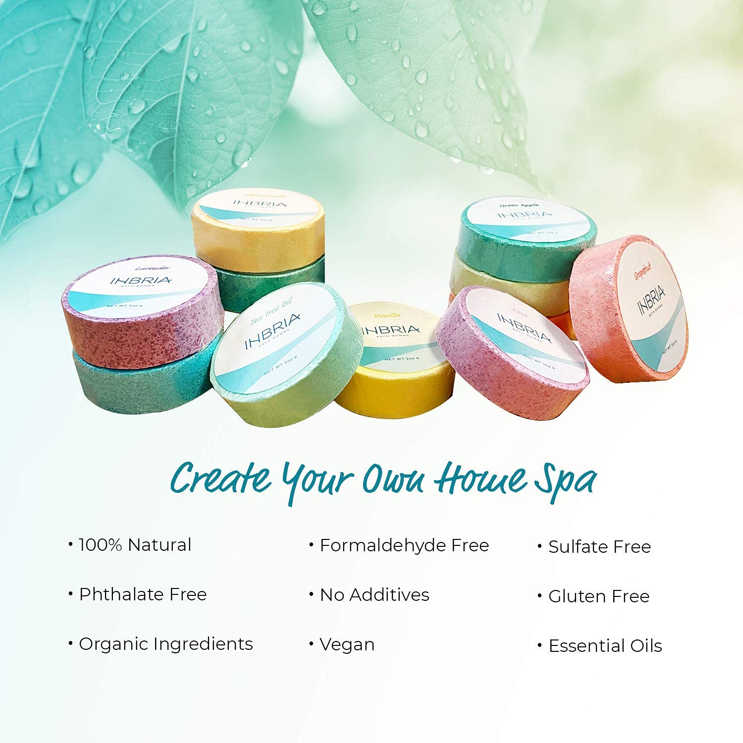 Aromatherapy Shower Steamers, 12 Tablets, Quick Dissolve Vapor Steam