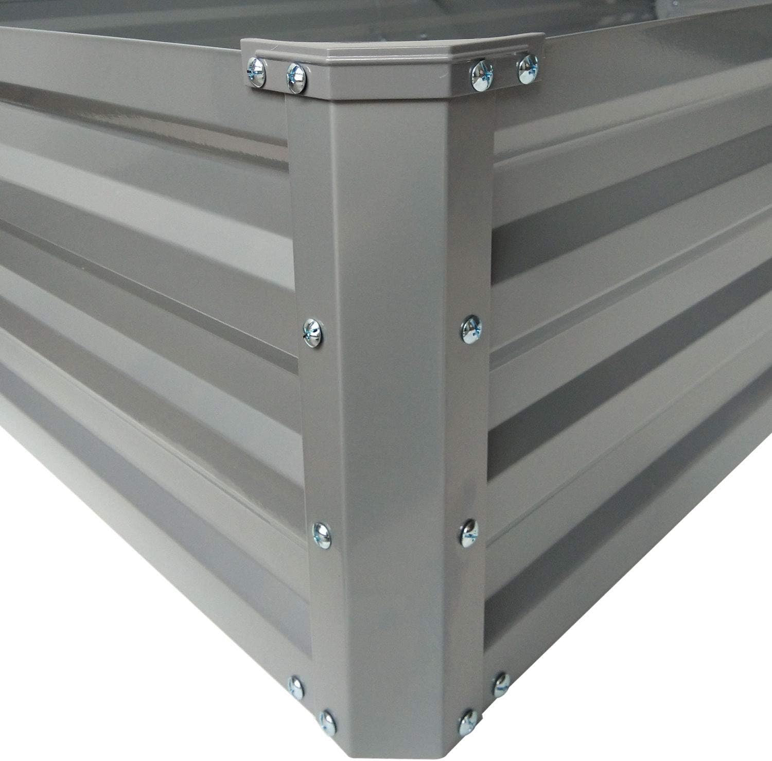 zizin Galvanized Raised Garden Beds Metal Elevated Planter Box Steel Large Vegetable Flower Bed Kit (6 ×3 ×1 ft) : Patio, Lawn & Garden