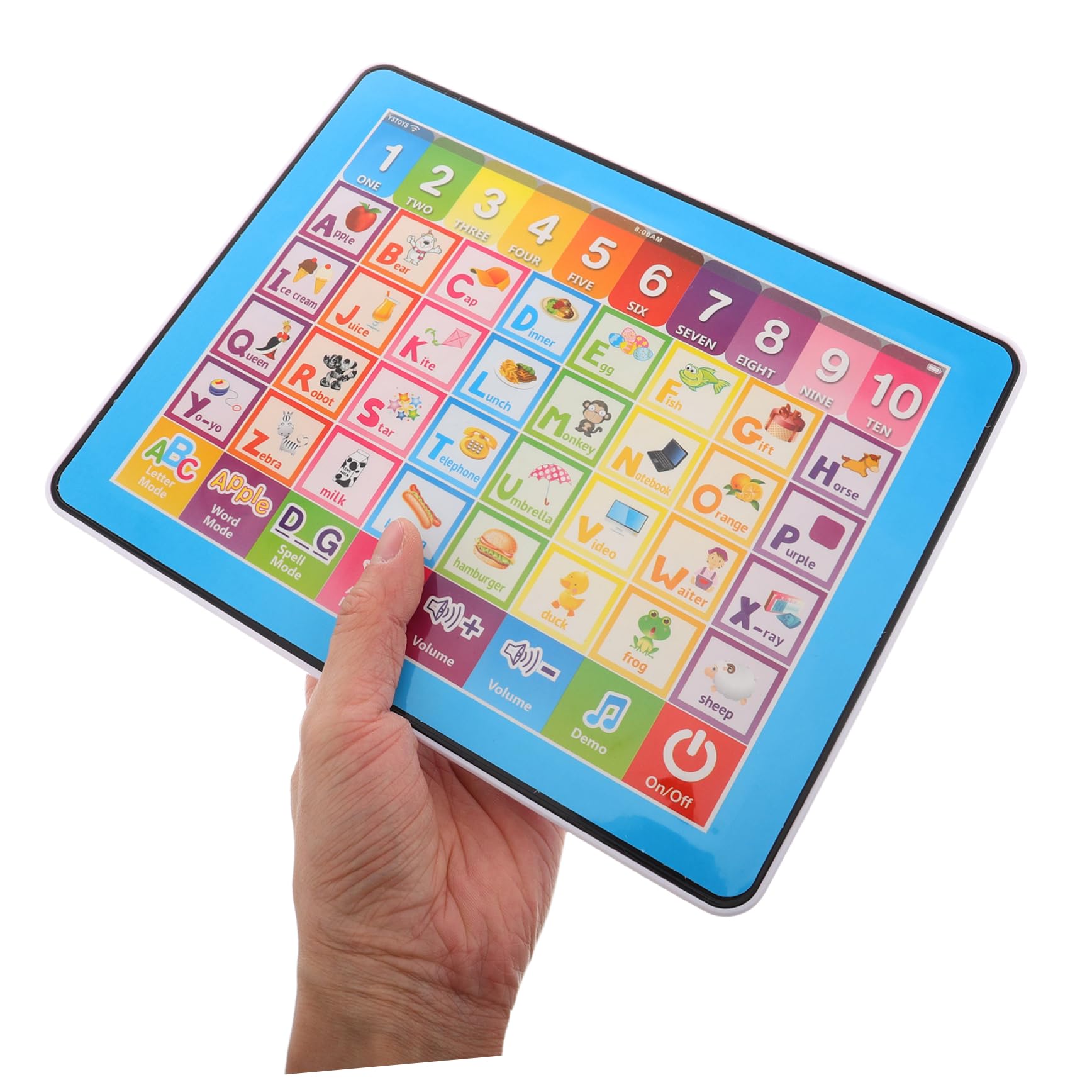 HANABASS 3 Tablet Educativo per Touch Screen Interattivo Apprendimento Alfabetico e Numerico Portatile Multifunzione per Prima Dispositivo Didattico Precoce