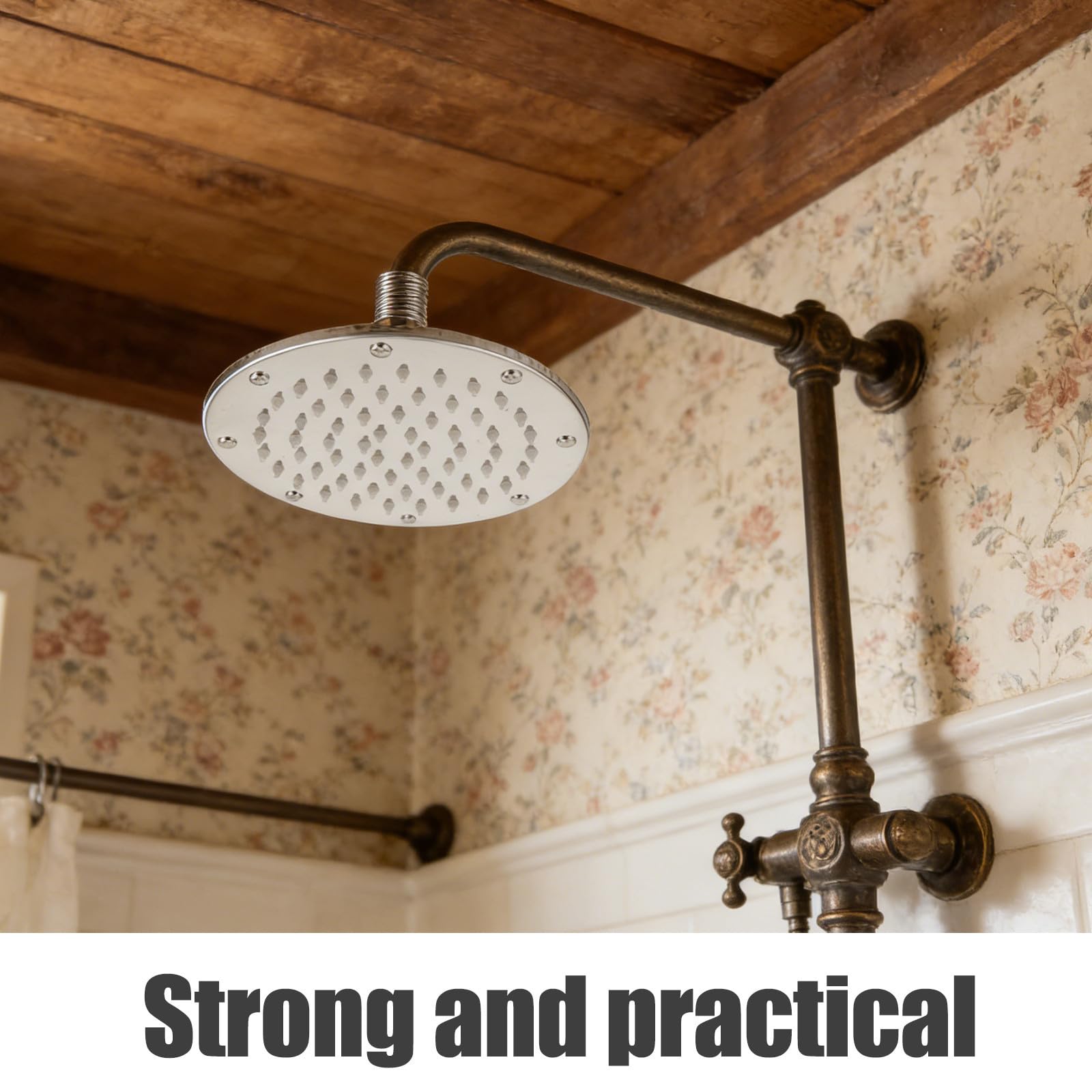 Cabezal de Ducha Redondo de Acero Inoxidable para Baño y Spa