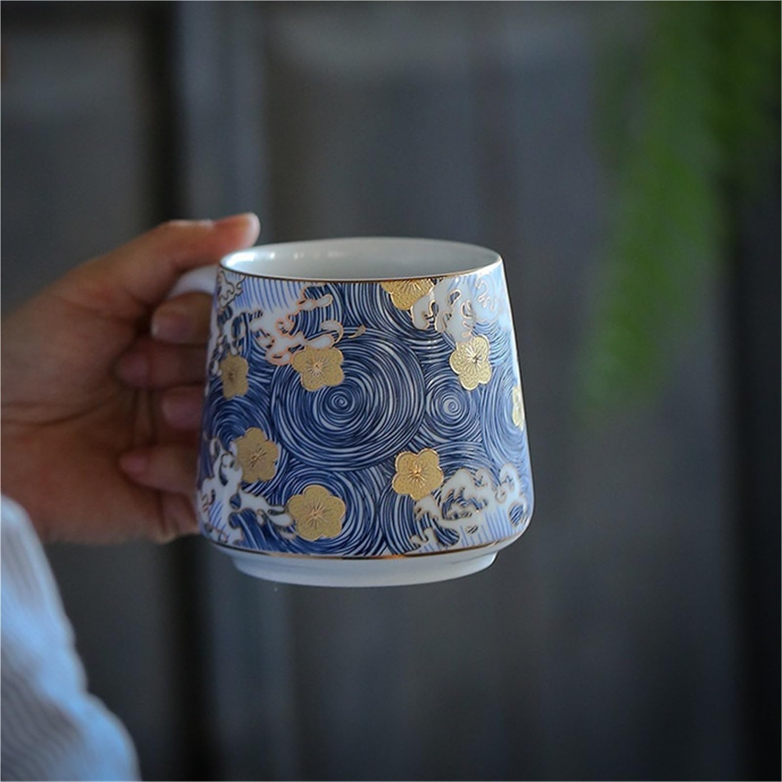 Tasse en céramique couleur émaillée ciel étoilé avec couvercle ceinture filtre tasse à thé grande capacité tasse de bureau trois pièces d'affaires