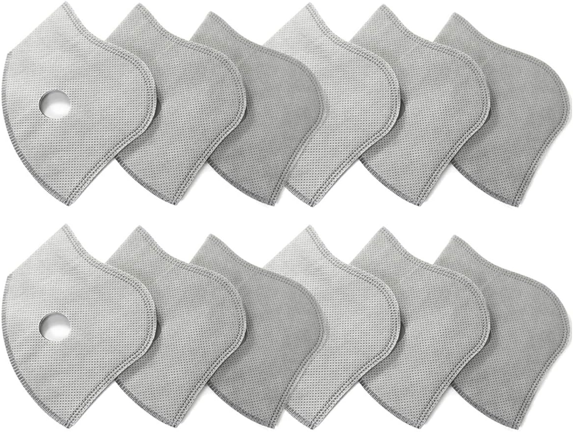 BASE CAMP Authentic Replacement Parts, Active Carbon Filters Only for Mesh or Neoprene Face Cover, 12 Pack
