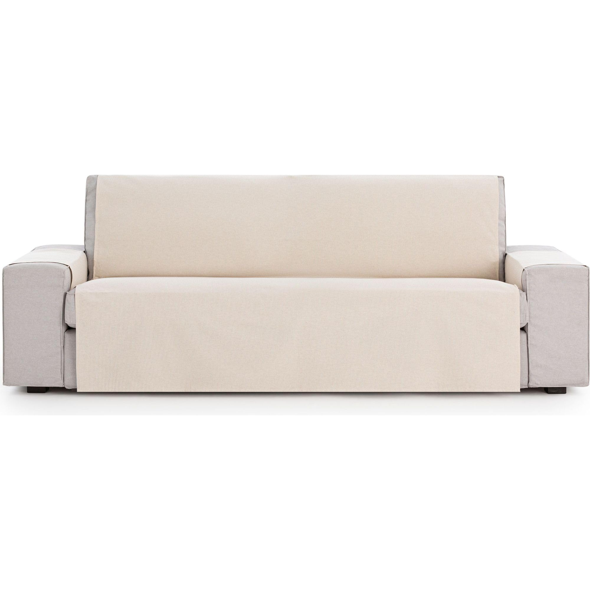 Funda Sofá Universal Ajustable Tamaño 2 Plazas Protección Parcial para Sofá - Funda Sofá Color Lino Fácil Colocación con Gomas Elásticas