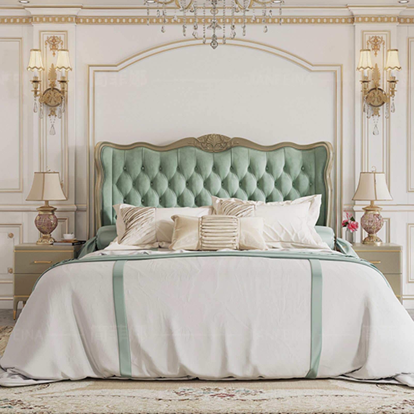 Modern King Size Genuine Leather Bed Upholstered Platform Bed Frame with Wingback Headboard and Lift Up Storage No