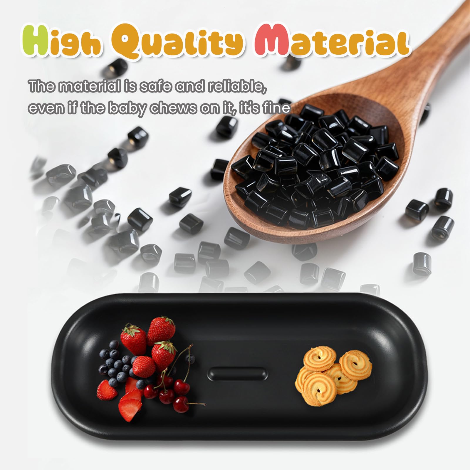 Bandeja para Cochecito de Bebé, Gran Capacidad Bandeja para Aperitivos, Bandeja para Refrigerios para Cochecitos con Clip Ajustable, para la Mayoría de Los Cochecitos con Barandillas