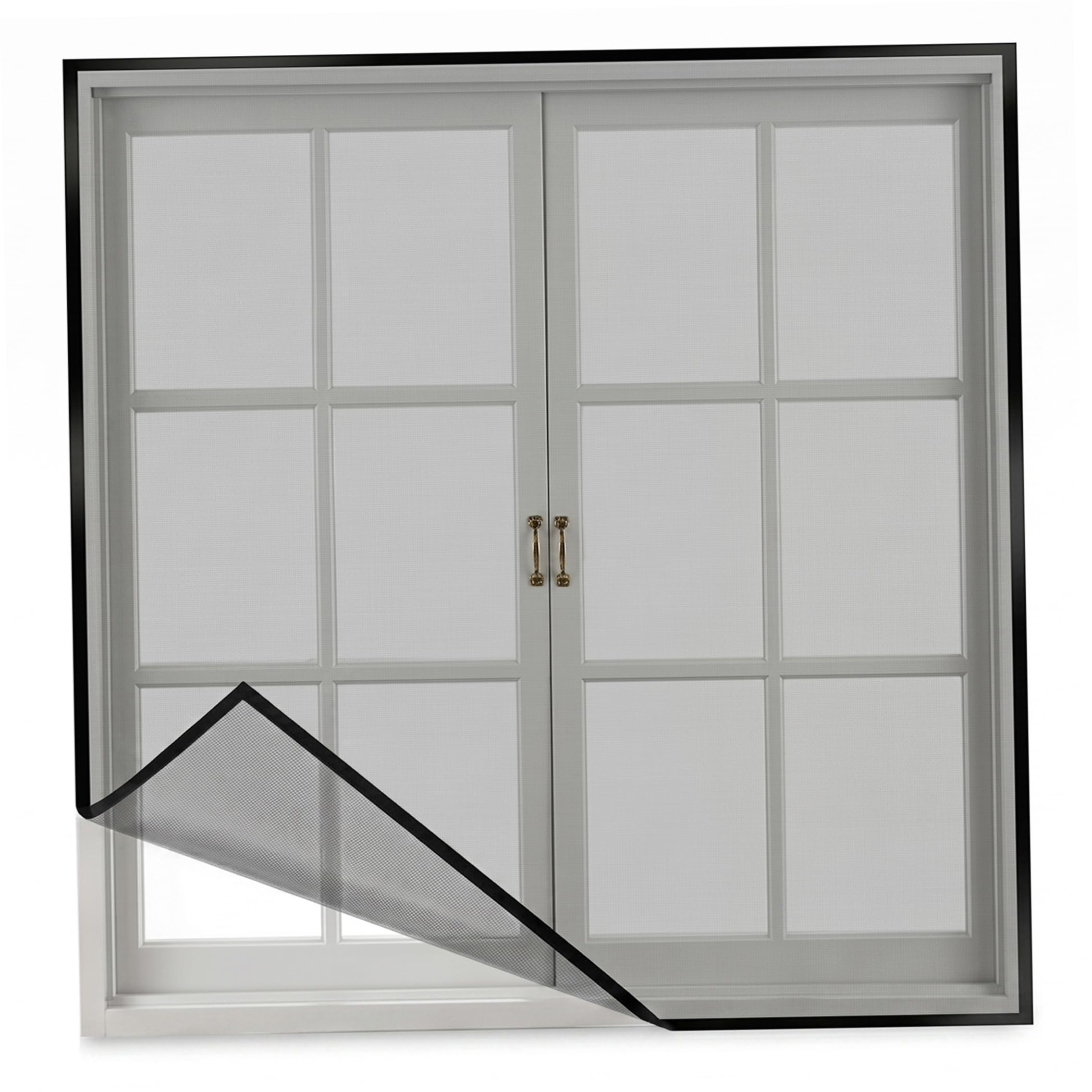 Moustiquaire de fenêtre pour chambre bébé sans perçage maille fine 47x47 pouces