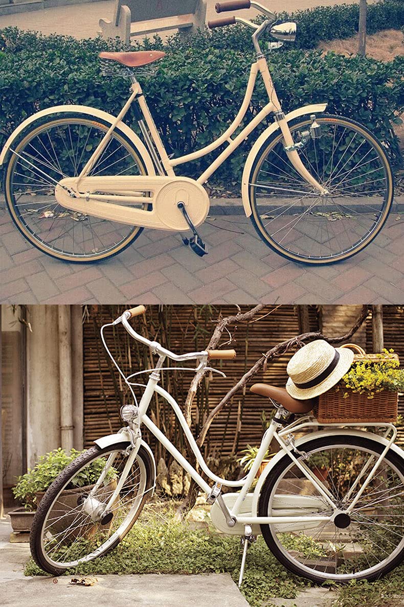 Faro delantero de bicicleta retro para montar por la noche, luces de bicicleta vintage delanteras y traseras, piezas de bicicleta Lowrider, linterna frontal, luces LED de bicicleta para mujer