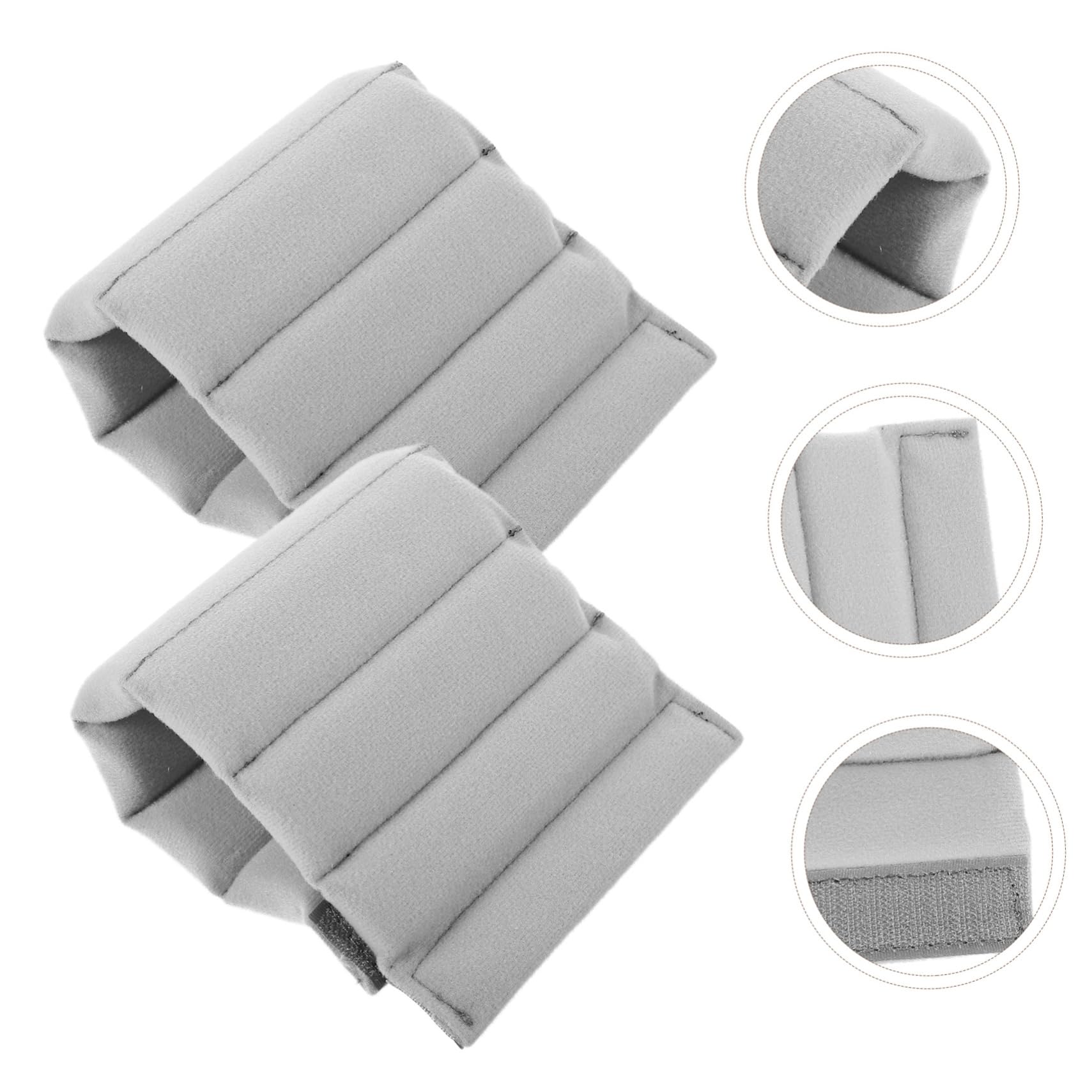 Uonlytech 4 Piezas Divisor De Bolsa De Cámara Bandolera para Mochila, Mini Total Grey N Mampara Enrollable De Gamuza Gris