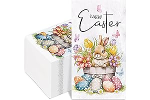 AnyDesign Happy Easter Guest Disposable Napkins