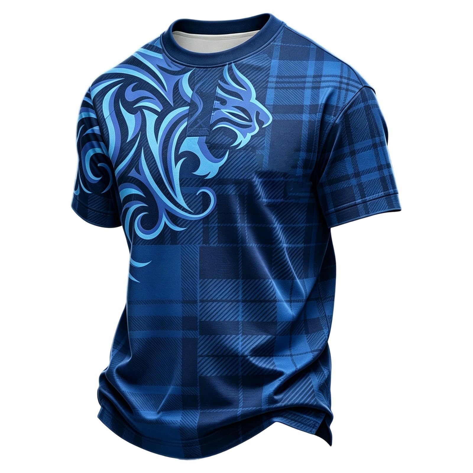 WDCHAOYUE Mens Scotland Flag Soccer T-Shirt Football 2026 World Cup Scotland Short Sleeve Crewneck Shirt for Football Fans Supporters