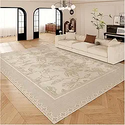 Tapete para sala de estar, quarto, suporte antiderrapante, pilha baixa que não solta e fácil de limpar tapetes para sala de estar, quarto, sala de jantar, escritório
