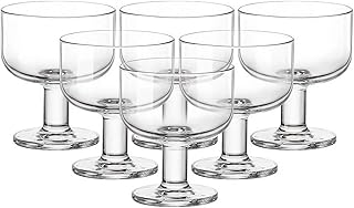 Bormioli Rocco Hosteria Set Of 6 Stackable Dessert Cups, 8 Oz. Clear Tem...