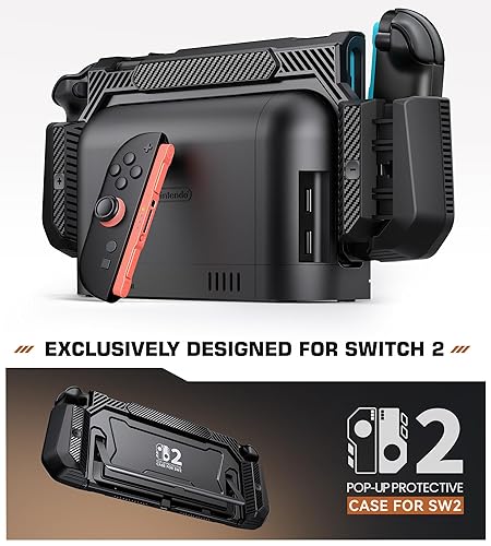 Miniatura 7 de NinABXY for Nintendo Switch 2 Case,[Exclusive Pop-up 1-Click Joy-Con Release][Kickstand Compatible][Military-Grade Protection]Switch 2 Dockable Case