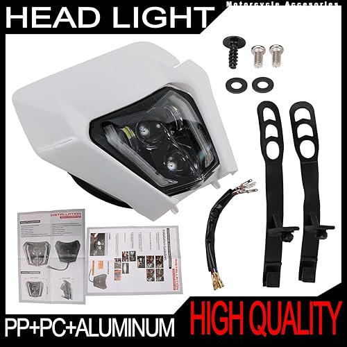 Vista 20 de CHANGCHENG Faro delantero LED universal de 66 W, 3000 lúmenes, para la mayoría de los scooters de Pit Bike de 66 W, 3000 lúmenes, color naranja