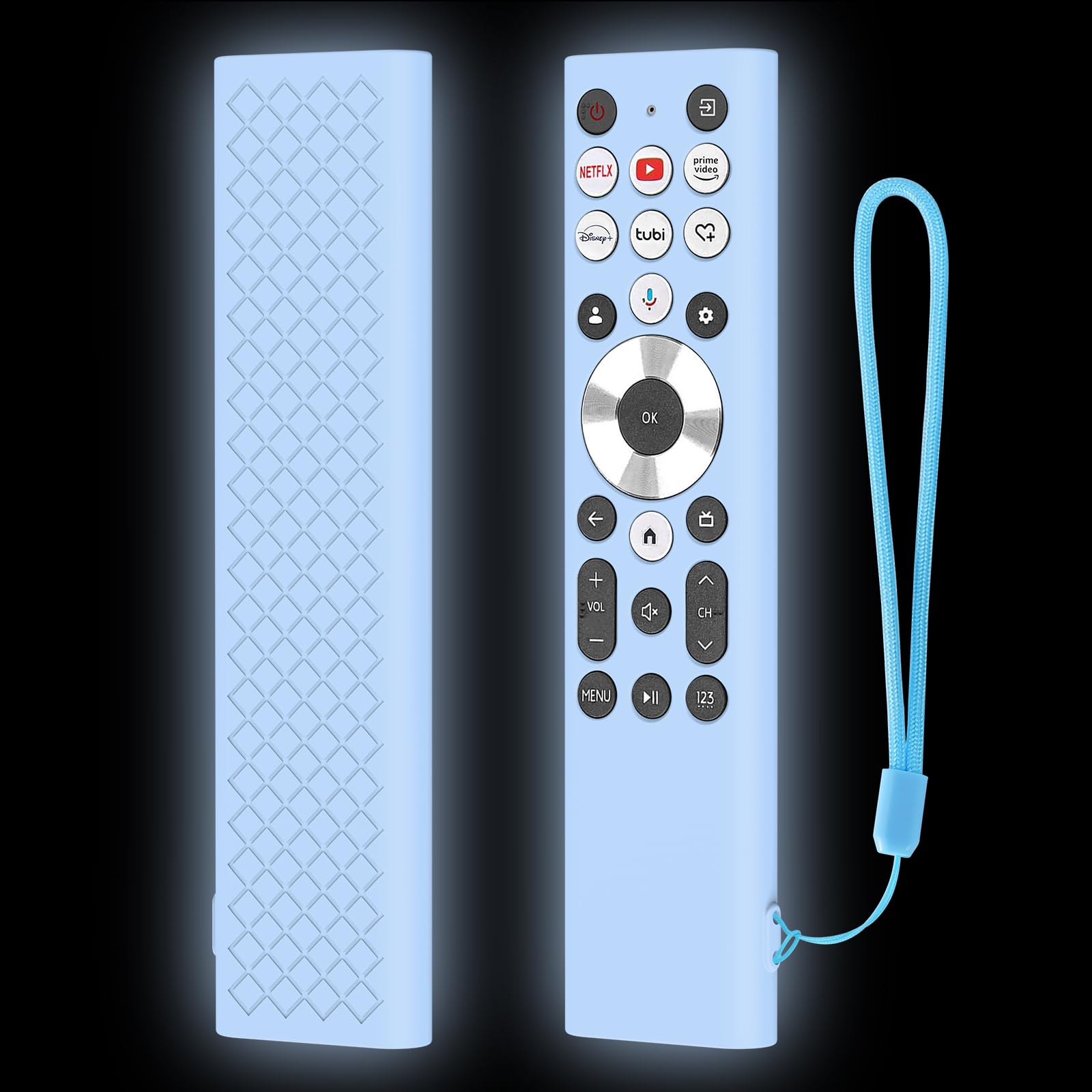 RAYA Silicone Cover Compatible with 2026 Hisense TV Remote E7Q Pro / E7S Pro / U6N Pro Model TV Remote Protection Case (Black) — Amazon image 9