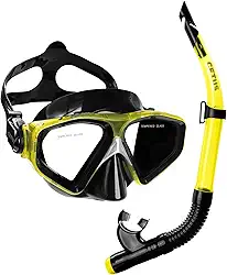 Kit de Mergulho Cetus New Parma Fun, Máscara e Snorkel, Azul