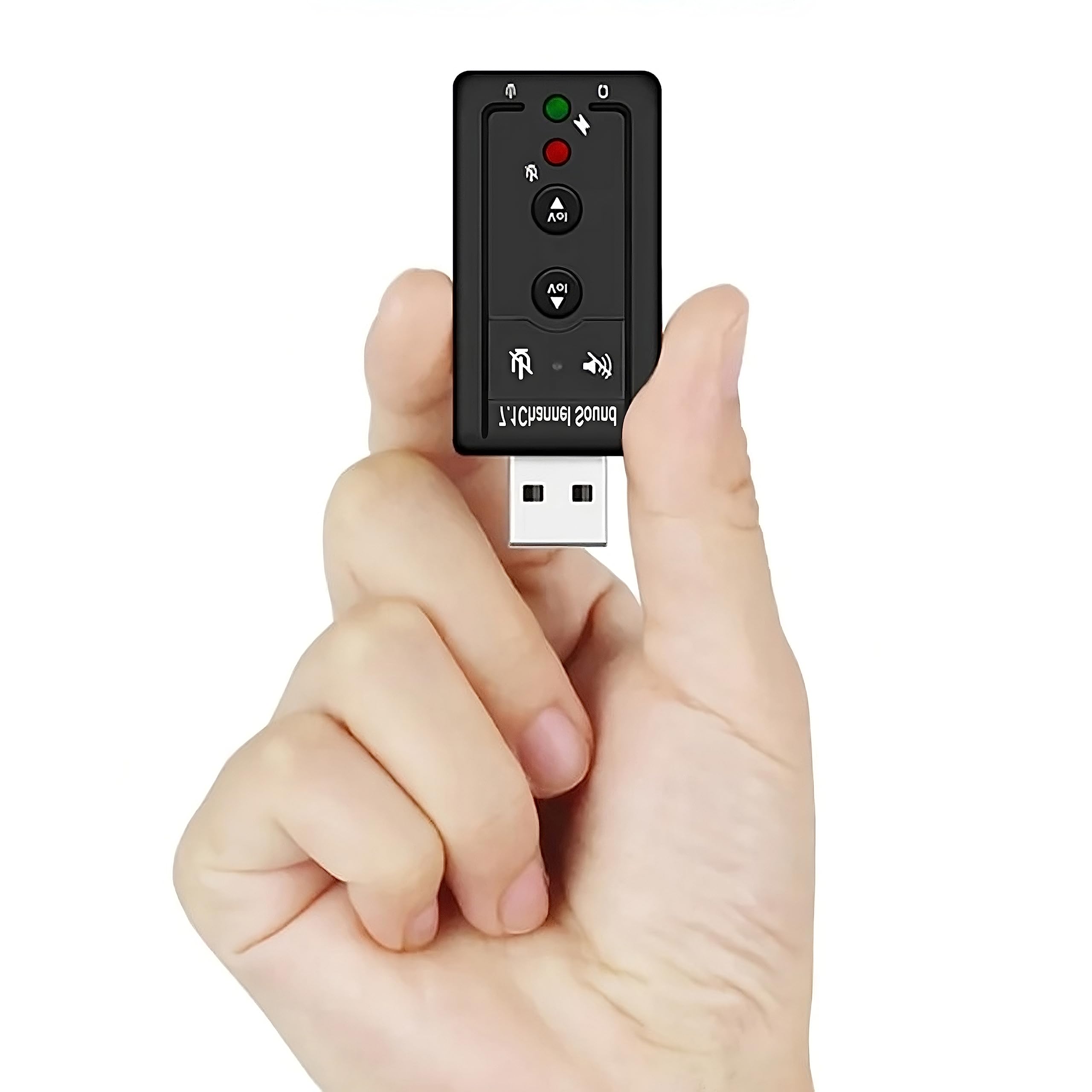 Retoo USB Carte Son Externe USB 2.0 Surround Sound Audio Stéréo Adaptateur Sound Card Compatible pour PC Windows, Ordinateur Tablette, PC, Adaptateur Externe Connecteur pour Casque Microphone