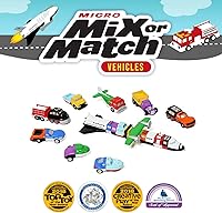 Vista 2 de Vehículos magnéticos Popular Playthings para niños pequeños de 1 a 3 años, mini autos para combinar o emparejar, conjunto de 9 juguetes para regalar