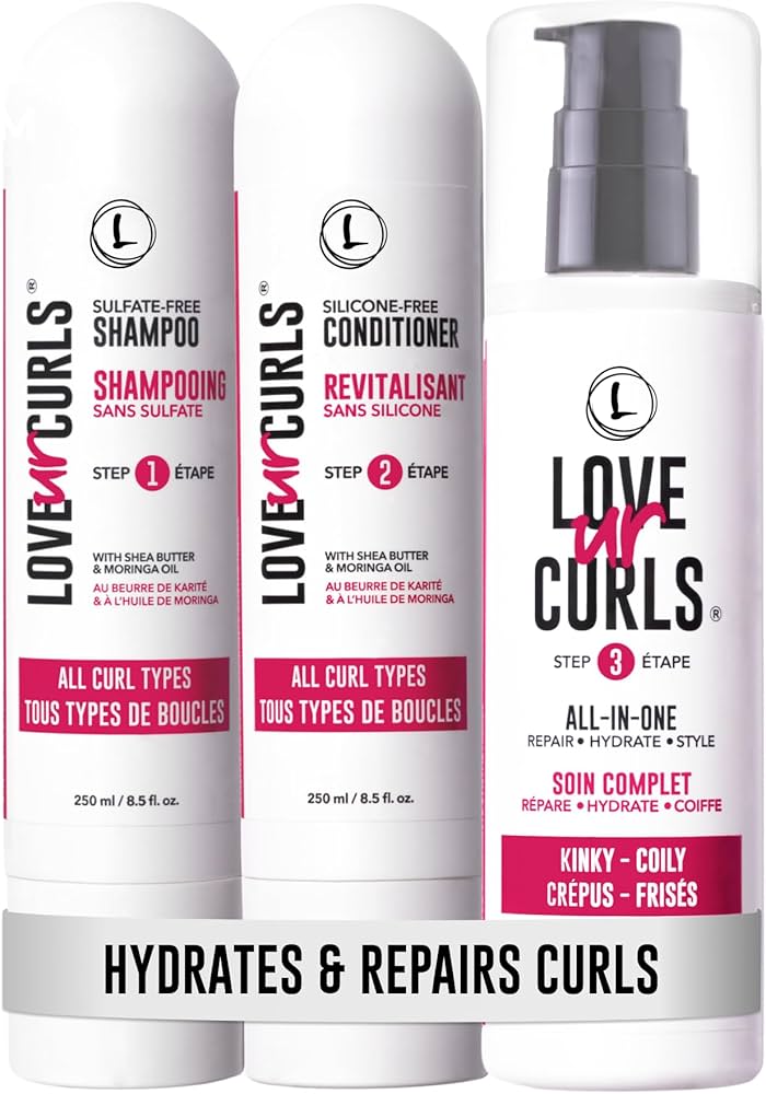 Amazon.com : Love Ur Curls - Shampoo & Conditioner Set with All in