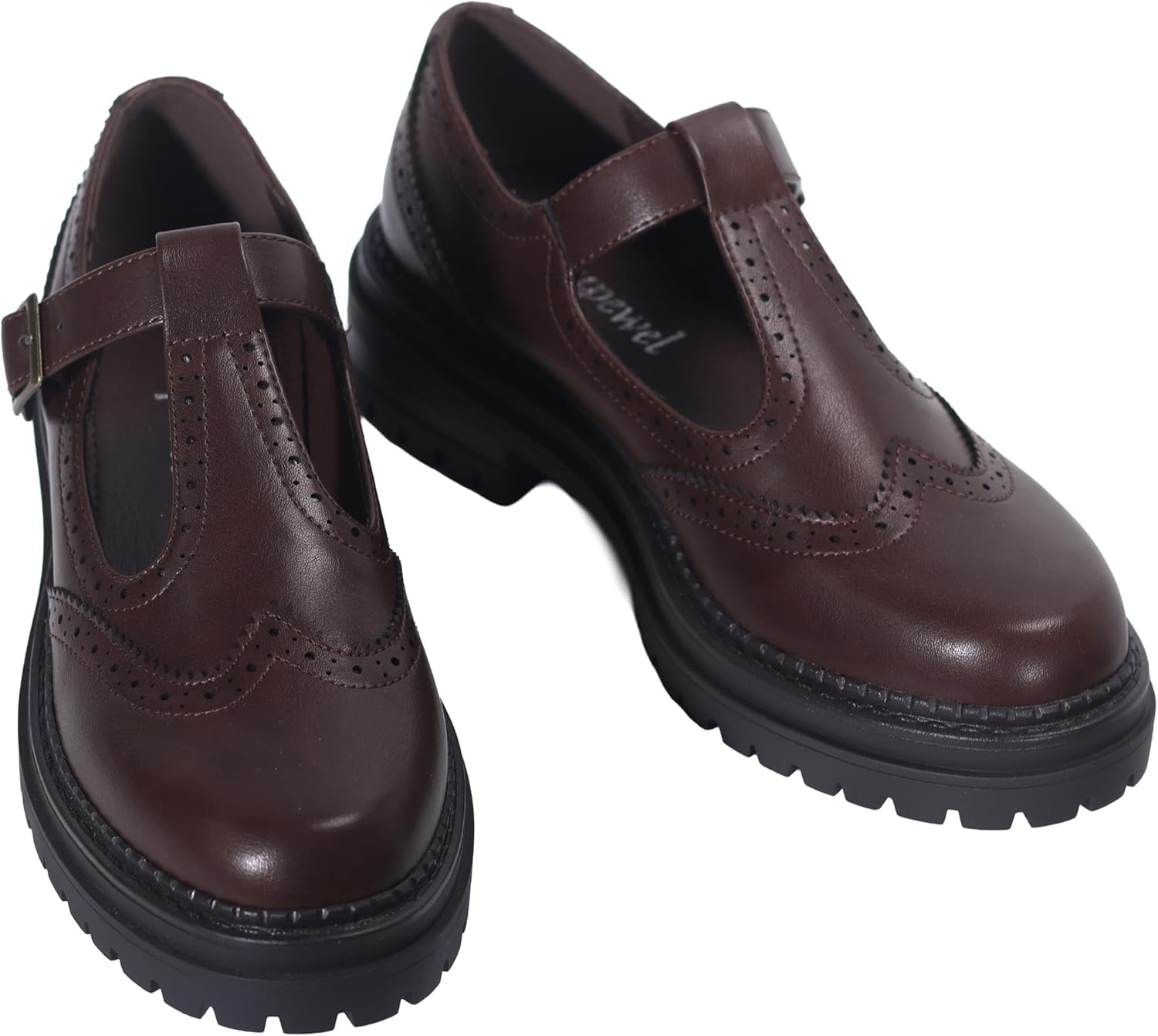 Women's T-Strap Platform Mary Jane Shoes, Round Toe Flats, Non-Slip Oxfords for Work, School, Party & Casual Wear - Image 6