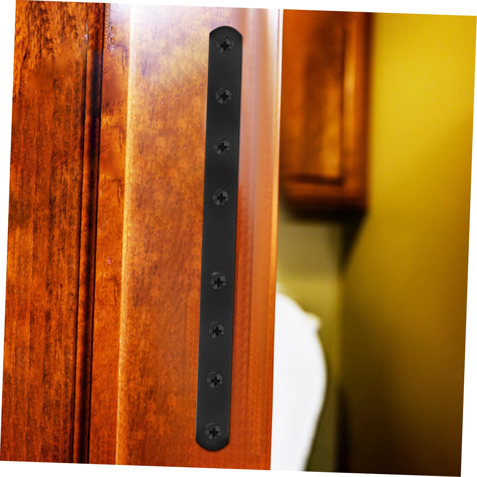 OSALADI 4 Pcs Metal Plates Straight Brace Set Stainless Steel Flat Bars for Multi-Functional Furniture Fixing