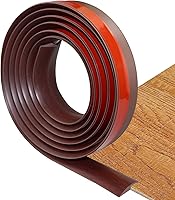 Vista 18 de Tira de Transición de Piso Autoadhesiva para Transiciones de Alfombras y Pisos, Tira de Borde de Acabado de Transiciones de Umbral de PVC Adecuada
