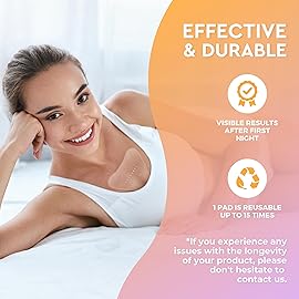 Cleverfy Silicone Chest Anti Wrinkle Patches for Dcollet - 2-Pack of V-Shape Reusable Wrinkle Pads
