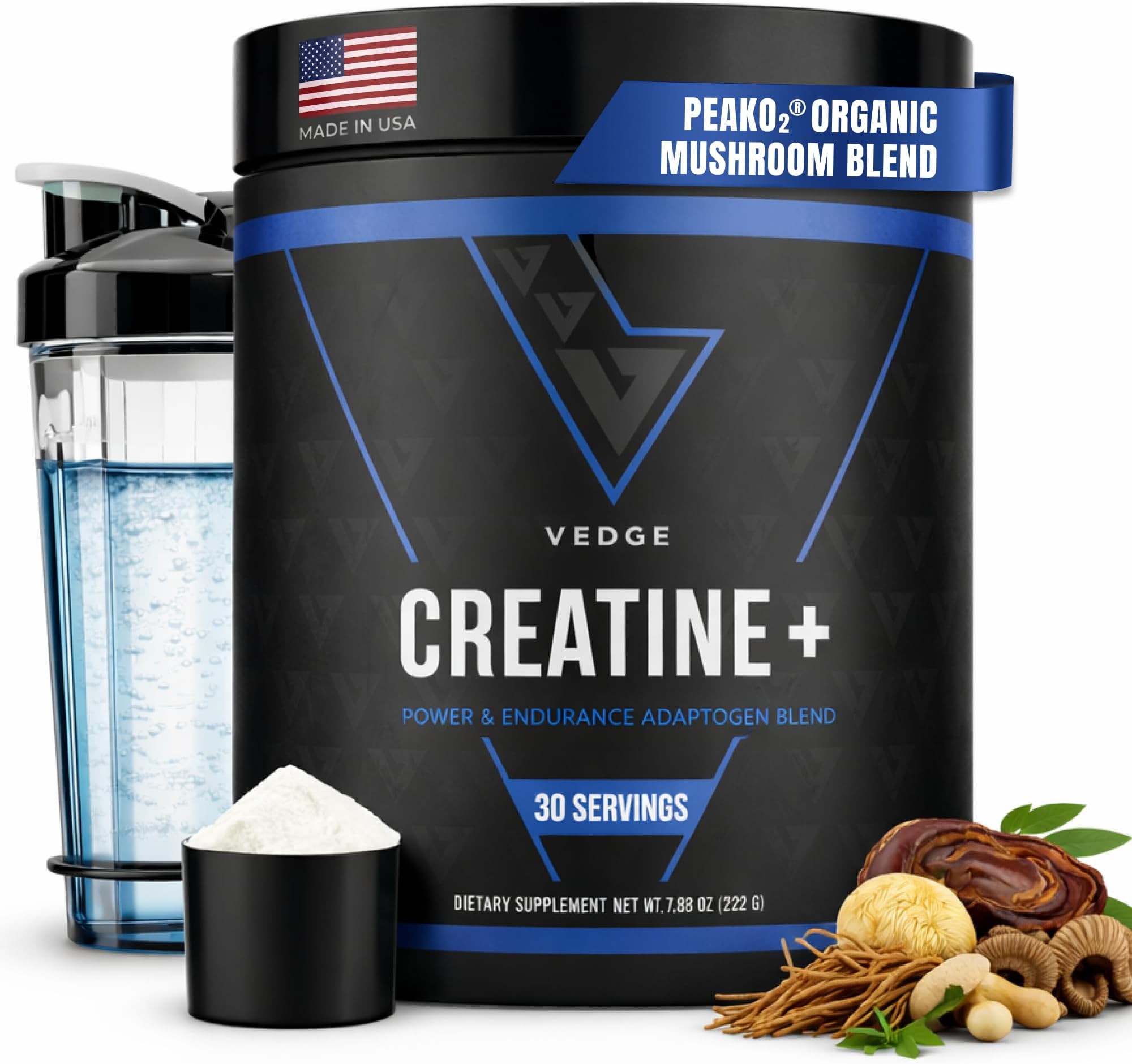 Nutrition Creatine + | Vegan Plant-Based Creatine Monohydrate Powder | Energy, Performance & Function | Ergogenic Aids for Athletes | Unflavored, 30 Servings
