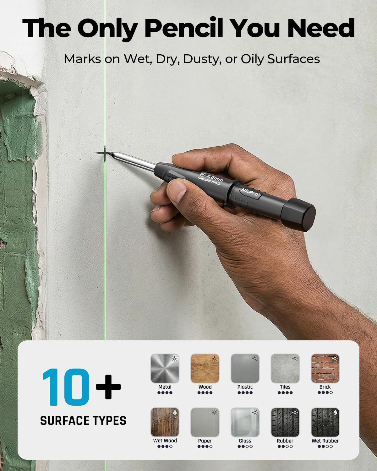Nicpro Carpenter Pencil Set - 38 Tools for Woodworking -2