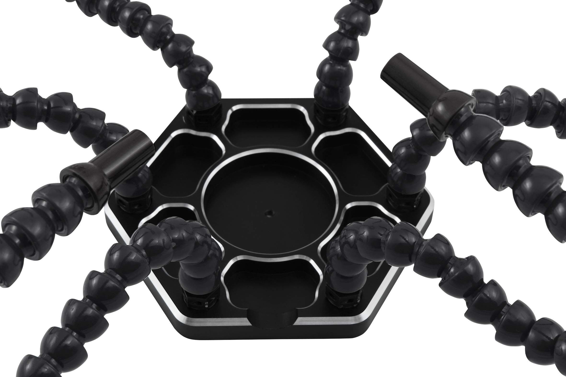 MC POWER - Luppe LED beleuchte Löthilfe Halterung | HM-6 | 5 flexible Klemmen, helfende Hände für Handwerk, Schmuck Lötstation Werkstatt