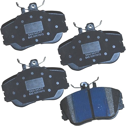 Vista 215 de Bendix Premium SBM8 - Pastillas de freno semimetálicas Premium para modelos seleccionados Buick Special, Camaro, Corvette, Phaeton, Olds F85, Vista