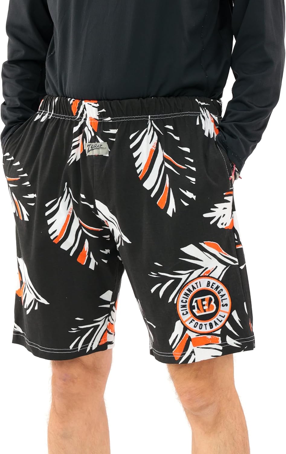 Zubaz NFL Adult Unisex Z88 Zebra Short – Officially Licensed NFL Gear for Men and Women - Running, Gym, and Casual Wear