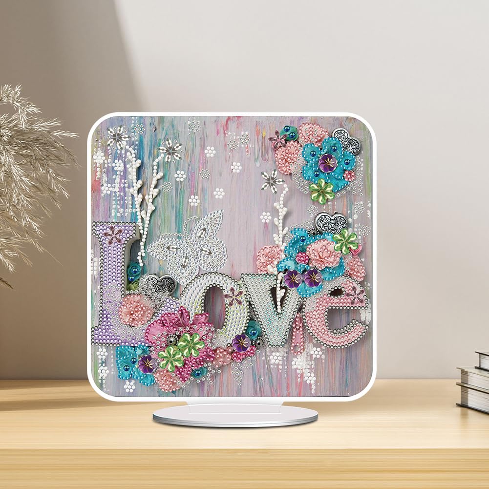 Kit Fai Da Te Quadro Diamanti Elfo Pterodattilo - Decorazioni Natalizie E Ornamenti Da Tavolo Con Diamanti Rotondi E Speciali, Acrilico