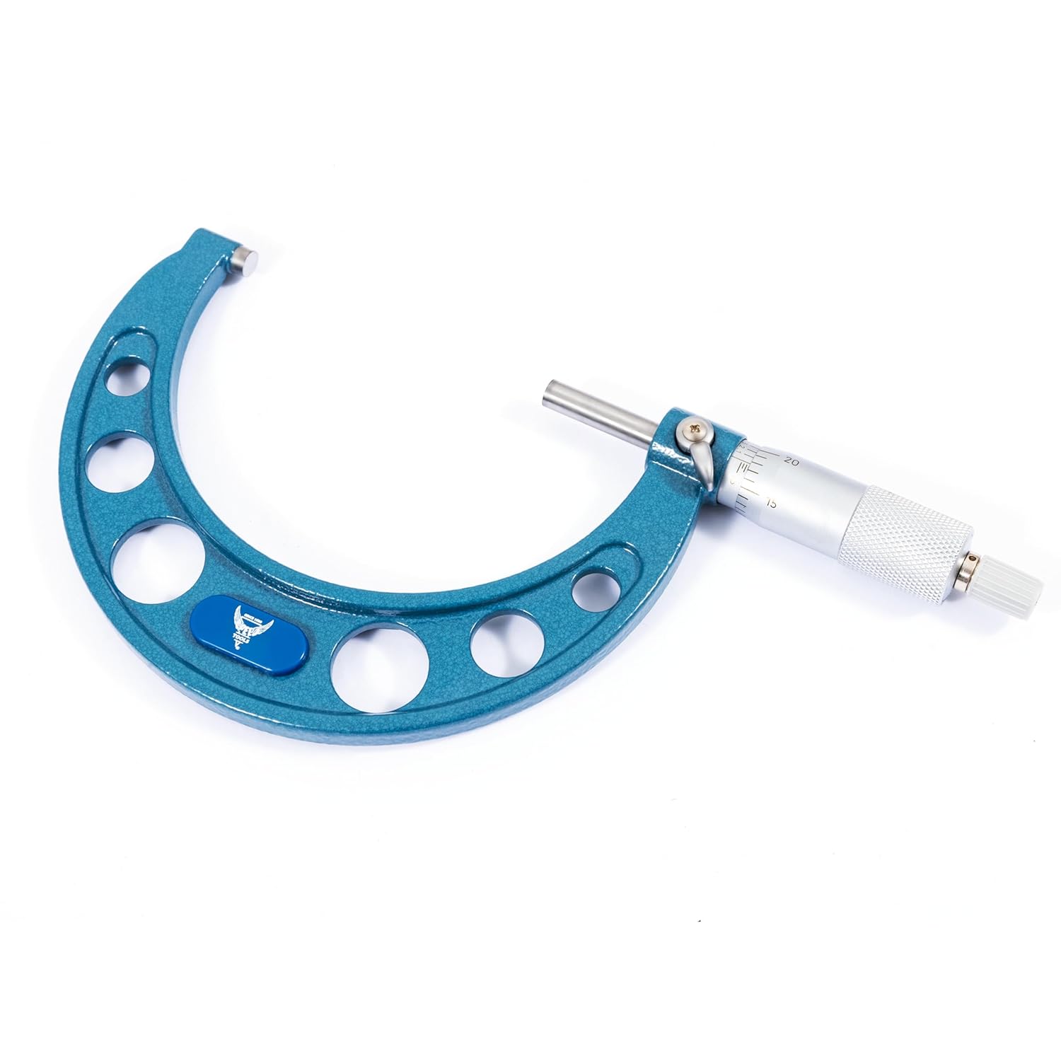 PEC Tools 3-4” Outside Micrometer, Industrial-Grade Precision Measuring Tool, Hardened Steel, High-Accuracy Micrometer with Ratchet Stop & Carbide-Tipped Measuring Faces for Machining & Engineering