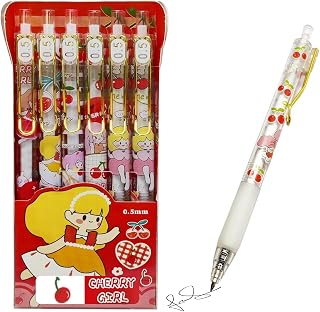 Jaravik Strawberry Pen Set, Gel Pens for School & Office, Birthday Return Gift, Stationery Items for Kids - Black/Blue Ink... Price In India