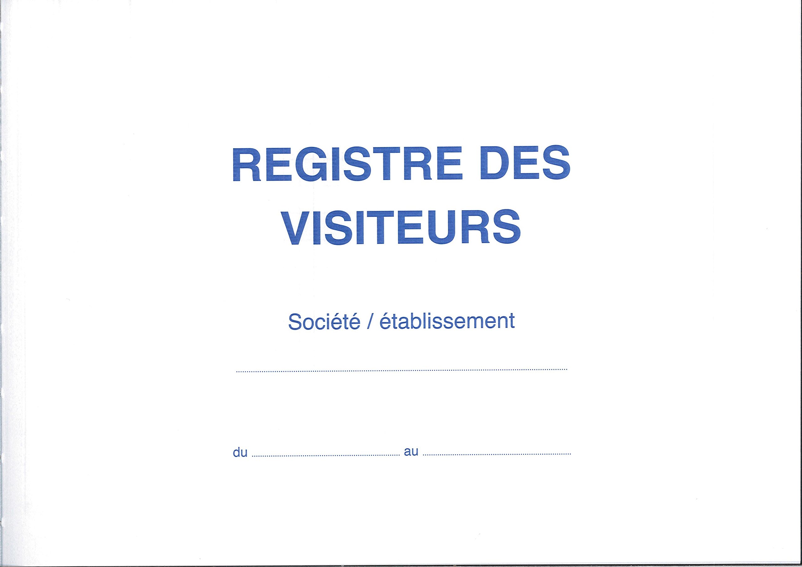 REGISTRE DES VISITEURS 210 X 297 96 P.