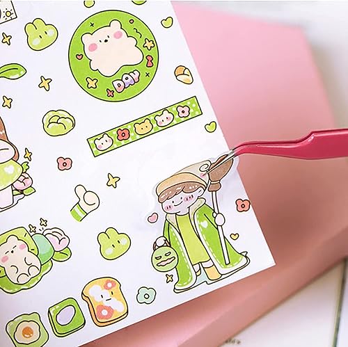 Miniatura 7 de MAXLEAF 2 pinzas de acero inoxidable rectas curvadas para calcomanías, extensiones de pestañas, electrónica de precisión, joyería de diamantes de