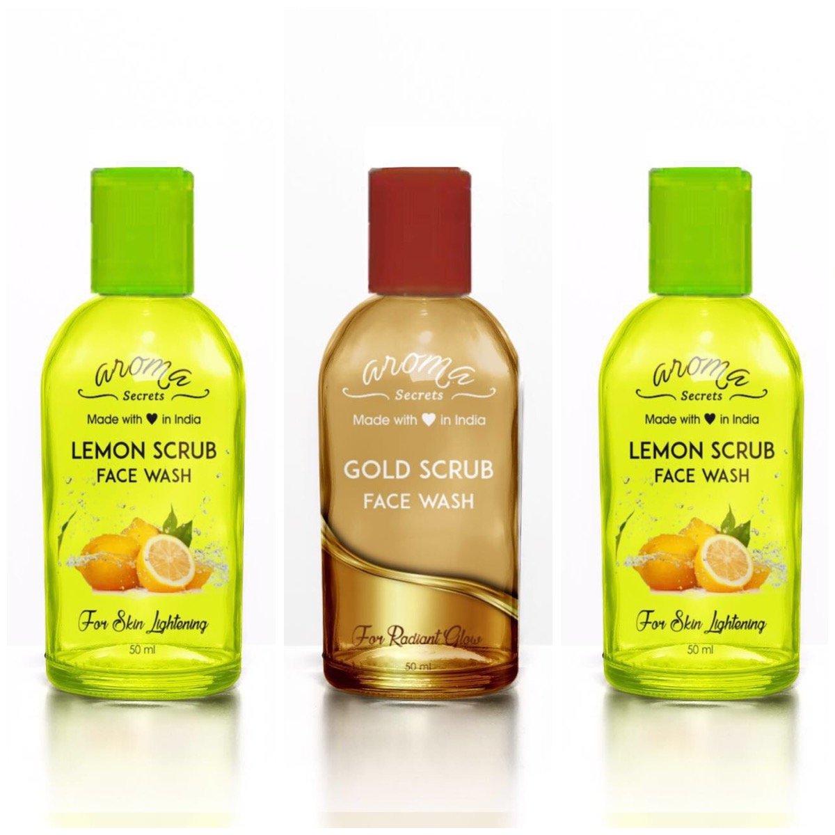 Aroma Secrets Lemon & Gold Face Wash (LGL3) Amazon.in Beauty