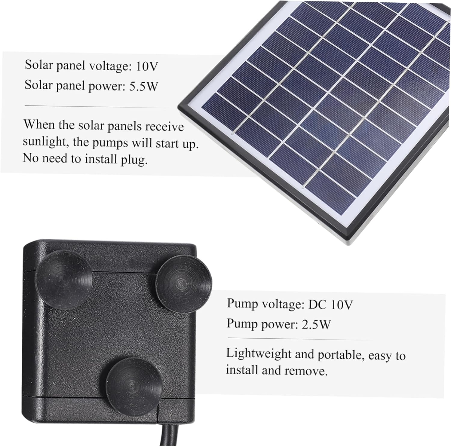 UPKOCH Solar-Powered Fountain Pump Floating Landscape Solar Water Fountain for Garden
