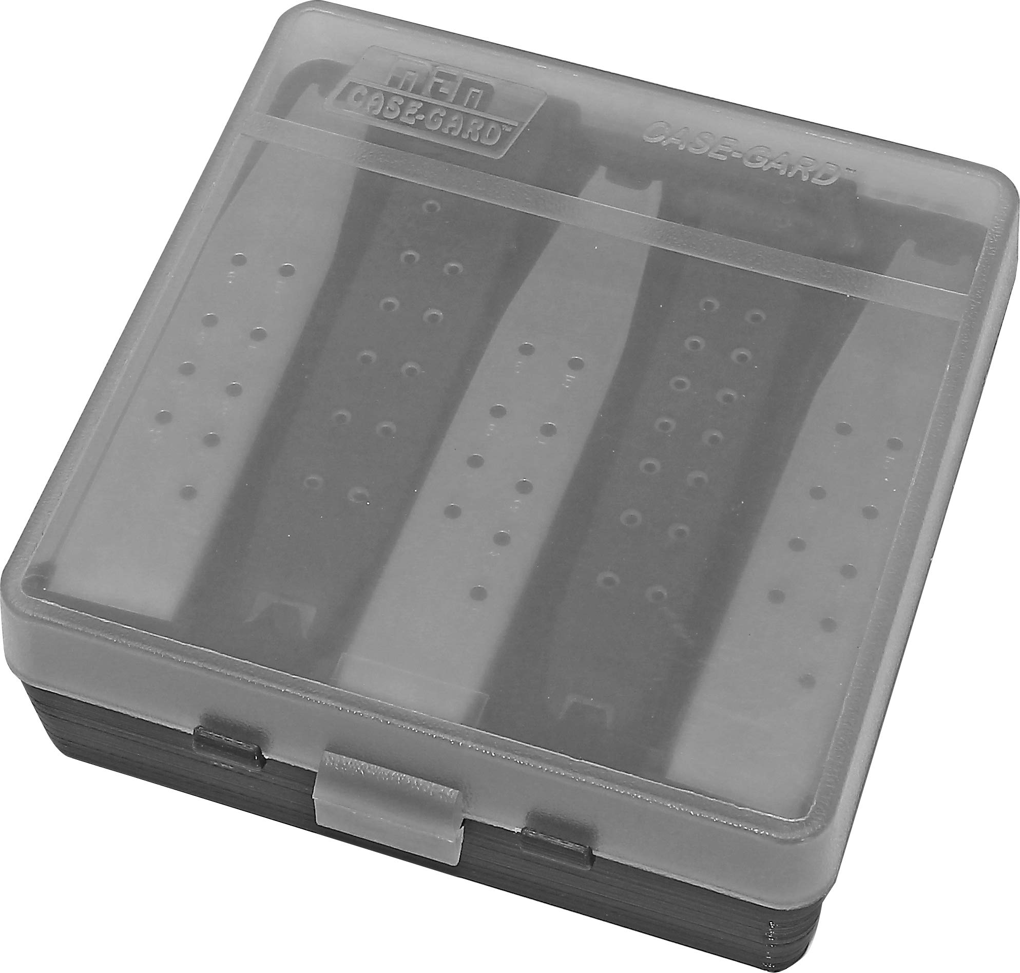 MTMPMC5 Compact Handgun Magazine Case, Holds 5 Double-Stack Magazines, USA Made, Clear Smoke