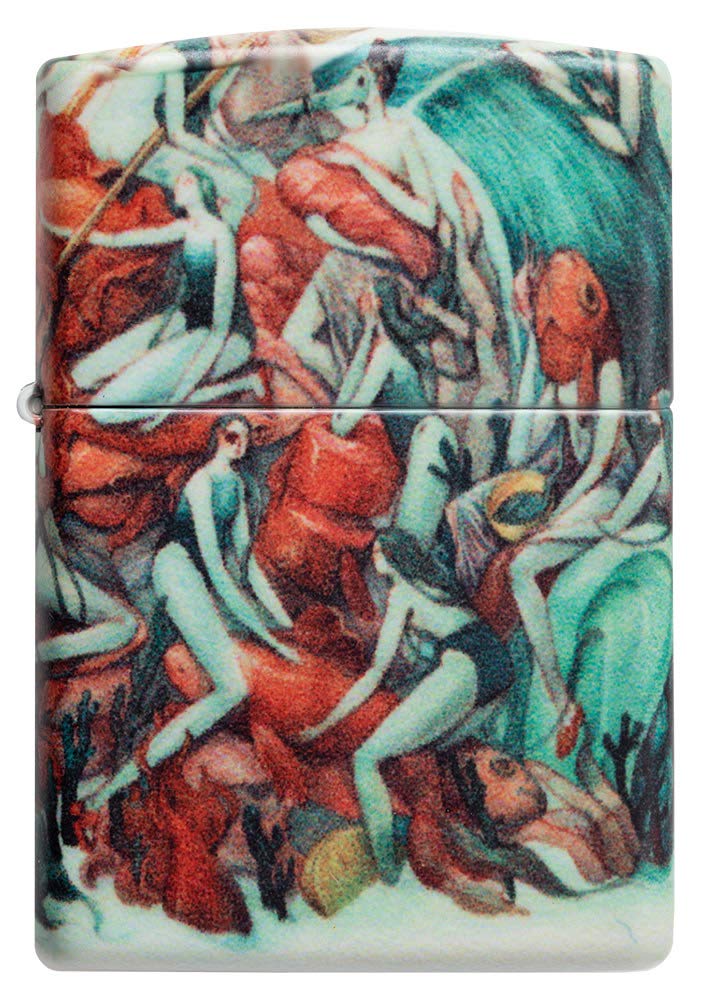 Zippo - Briquet Tempête Motif Marija Tiurina, 540°, Impression Color Image, Rechargeable, Réutilisable, Coupe-vent, Coffret Cadeau, Fabriqué Aux États-Unis
