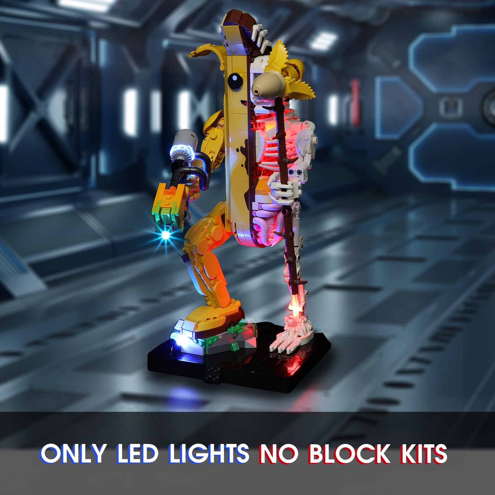 Vaodest Led Light for Lego 77072 Fortress Peely Bone Set,Design and Configuration Compatible with Model 77072(Led Light Only, Not Building Block Kit)