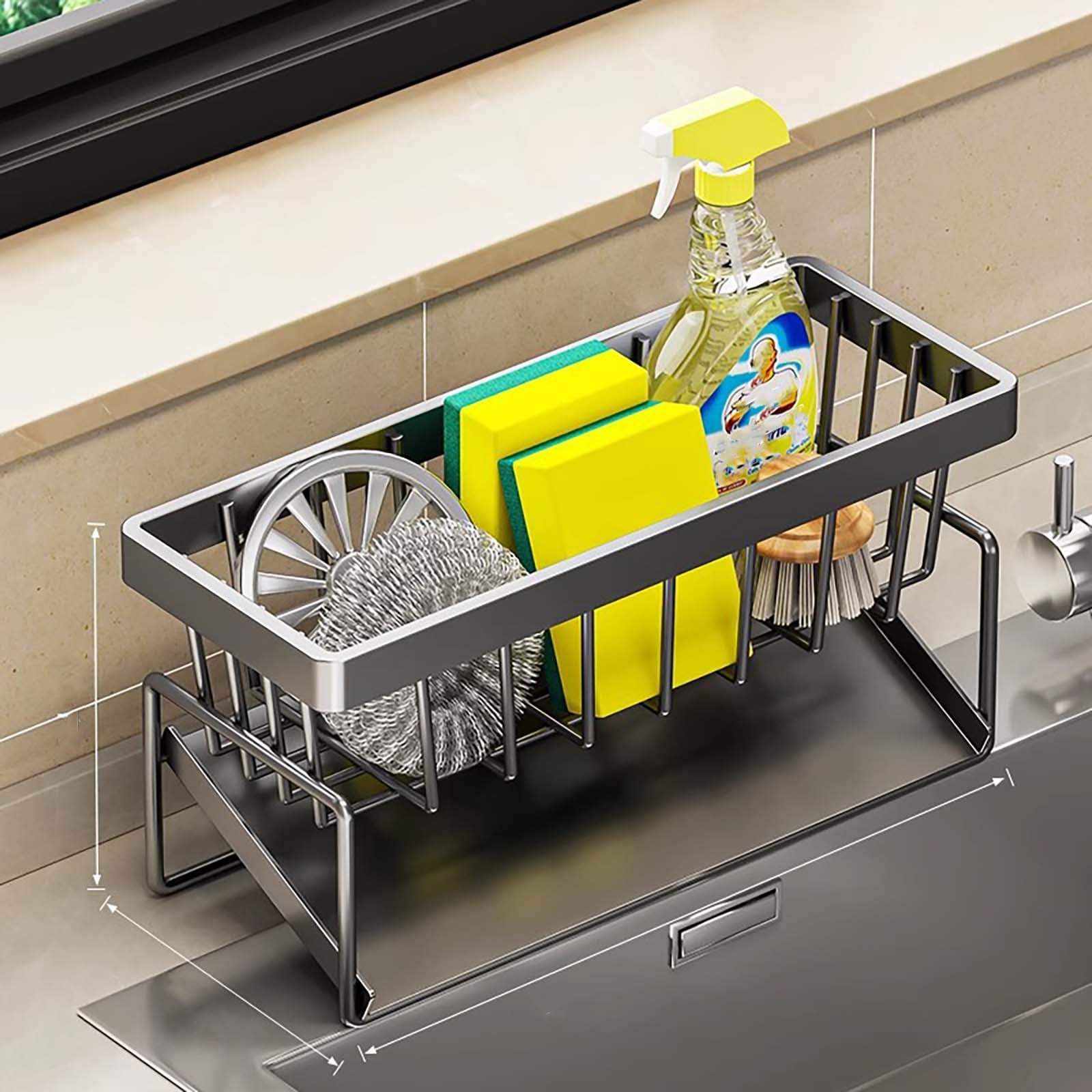 Dish Drying Rack Set Drainer with Utensil Holder Simple Easy to Use, Over The Sink Dish Drainer Drying Rack, Kitchen Dish Drying Rack, Storage