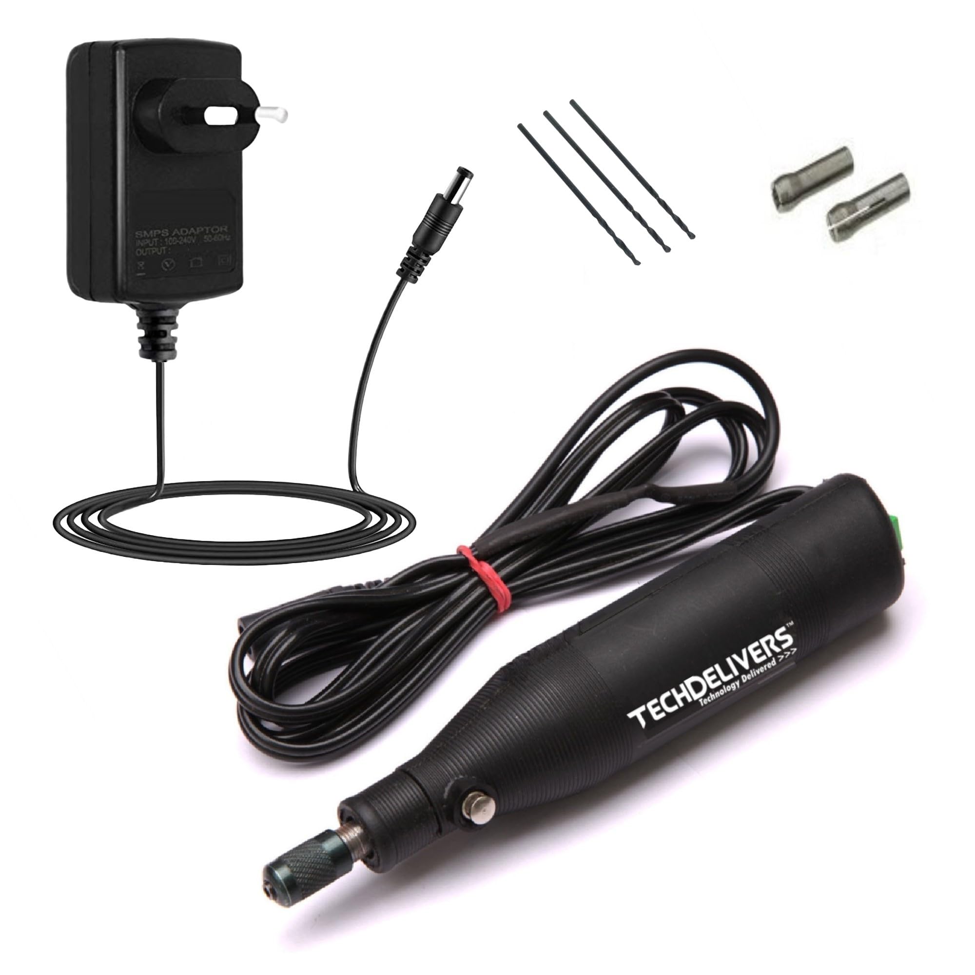 See full amazon price history chart for TECHDELIVERS® Rotary Tool Kit Mini Drill Bit Set with Power Supply Adaptor PCB Driller TECHDELIVERS® Rotary Tool Kit Mini Drill Bit Set with Power Supply Adaptor PCB Driller (B0CPPXT5CL) Amazon Price History, Amazon Price Tracker