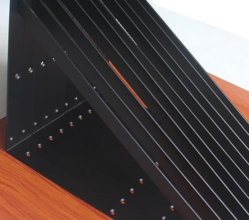 Miniatura 5 de Paquete de 20 soportes de estante resistentes de 20 pulgadas de largo x 12 pulgadas de alto con tornillos, soportes de estante de metal, soportes