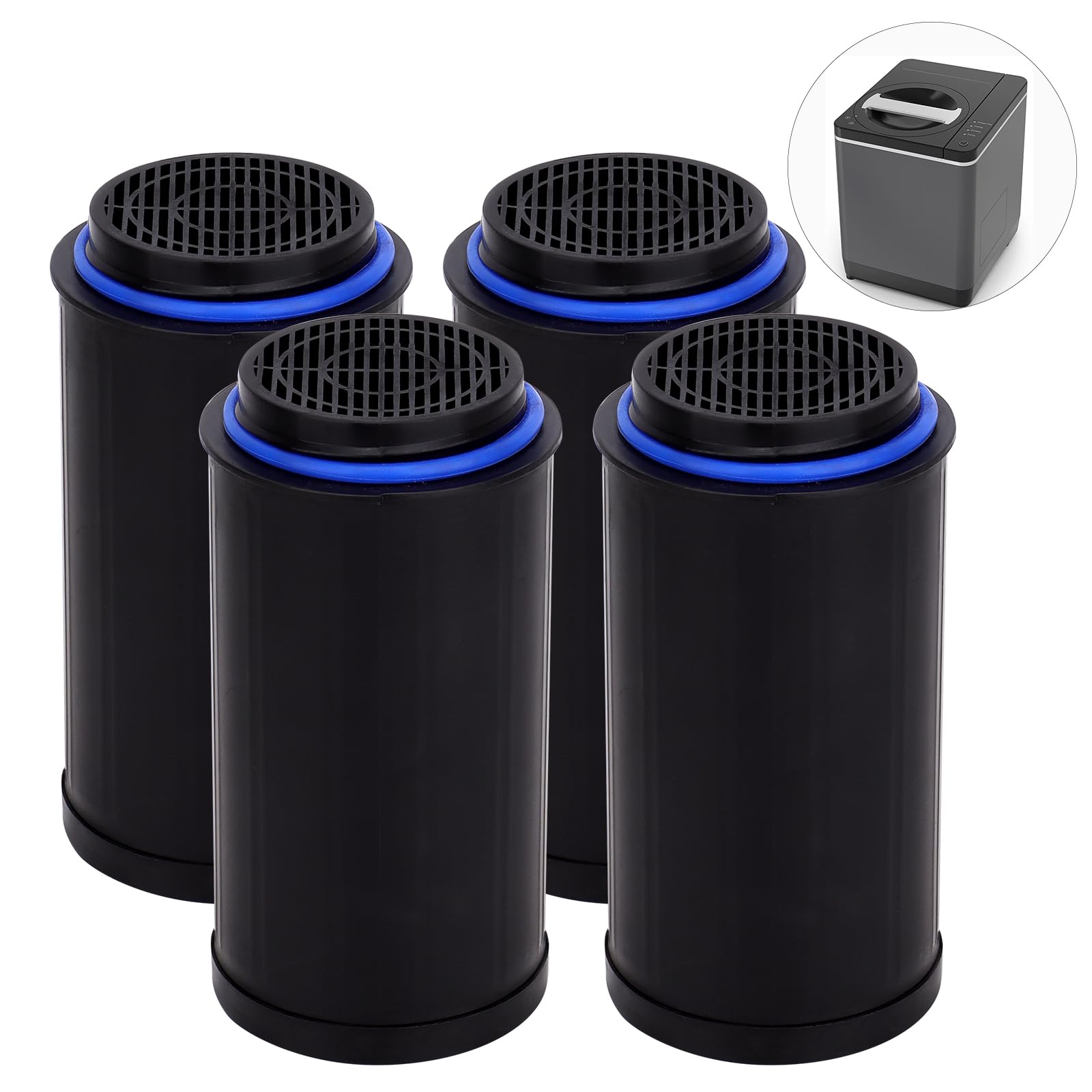 FC-50 Replacement Filters Compatible with Vitamix FoodCycler Composter FC-50 and FC-30 Models - with Activated carbon filters (4 Count)